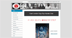 Desktop Screenshot of eastlondon-gojuryu.com