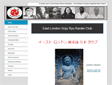 Tablet Screenshot of eastlondon-gojuryu.com